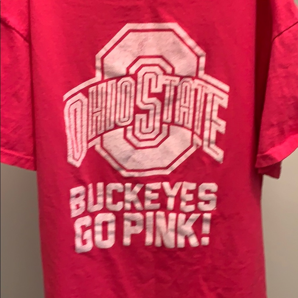 Buckeye’s pink shirt